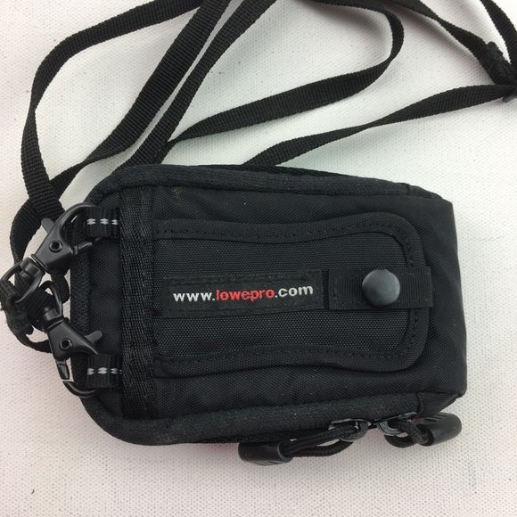 Lowe Pro Red Black Camera Carrying Case Shoulder Neck Strap Belt Loop - Picture 3 of 3
